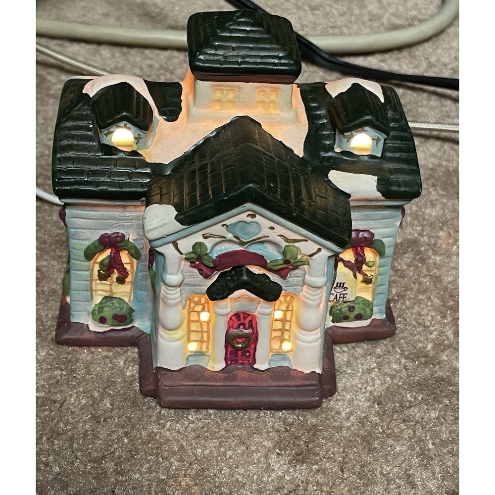 Dickens Collectables Sugar Creek County‎ Cafe Porcelain Light Vintage 1998